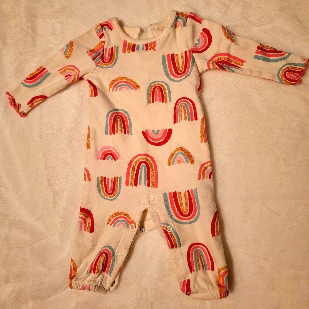 Baby Starters Rainbow Romper 3 Months (8-12.5 lbs) Snap Closure